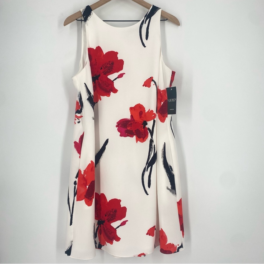 Lauren by Ralph Lauren Women's Floral Crepe Dress